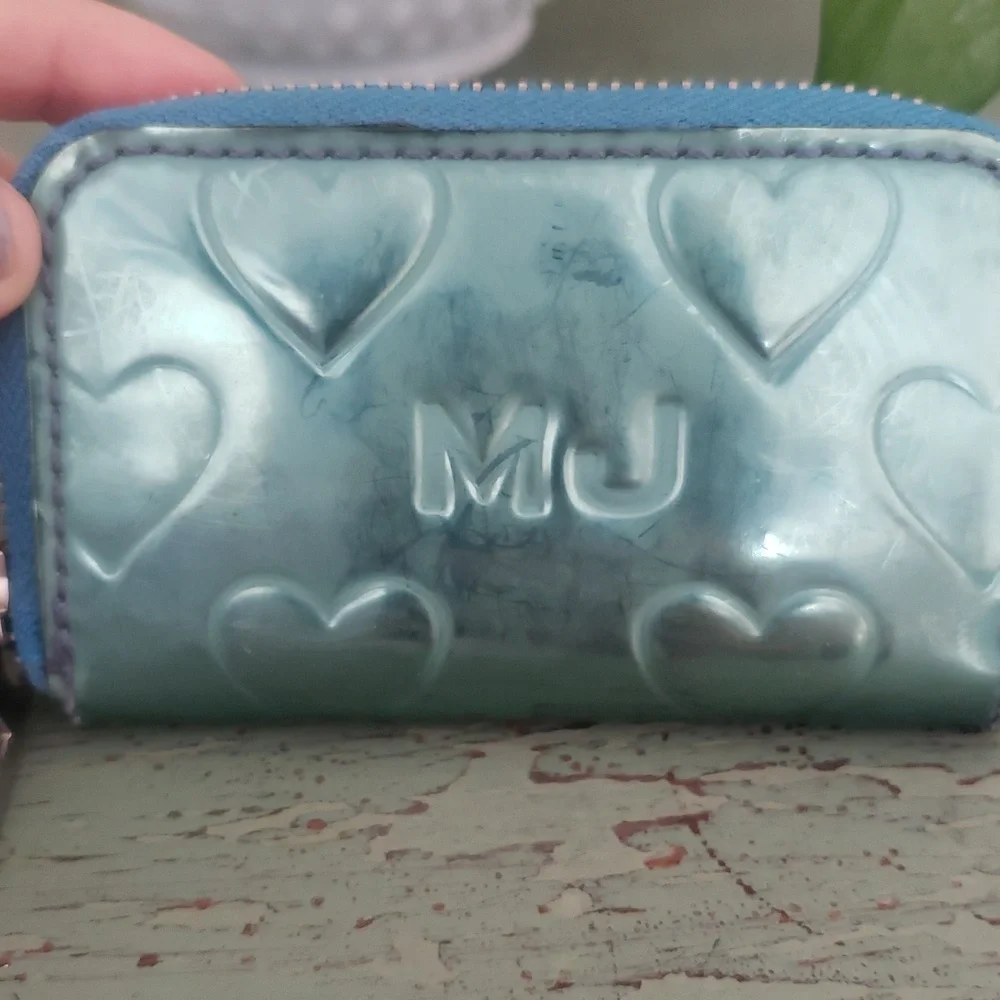 Marc Jacobs Metallic Blue Wallet